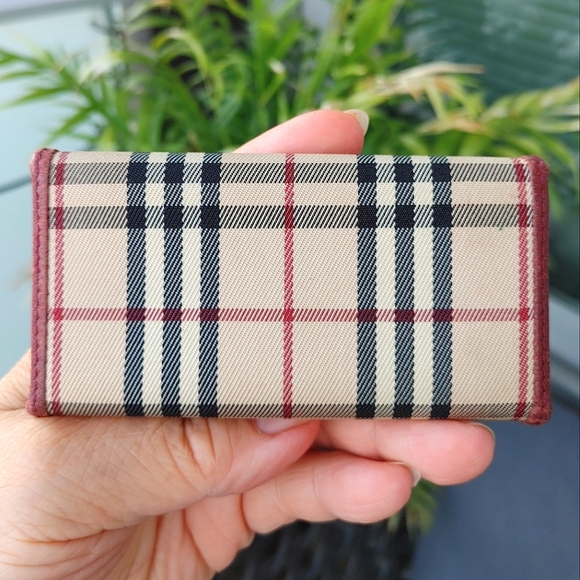 Burberry Check Print Canvas Leather Keyholder - Picture 2 of 14